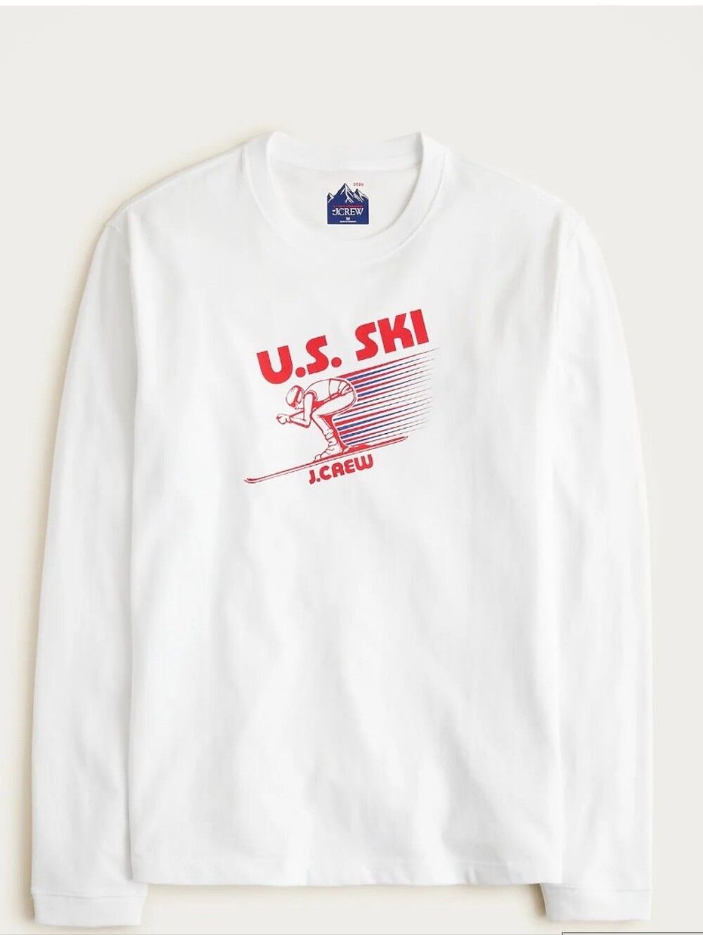J Crew U.S. Ski & Snowboard by J.Crew long-sleeve premium-weight graphic T-shirt